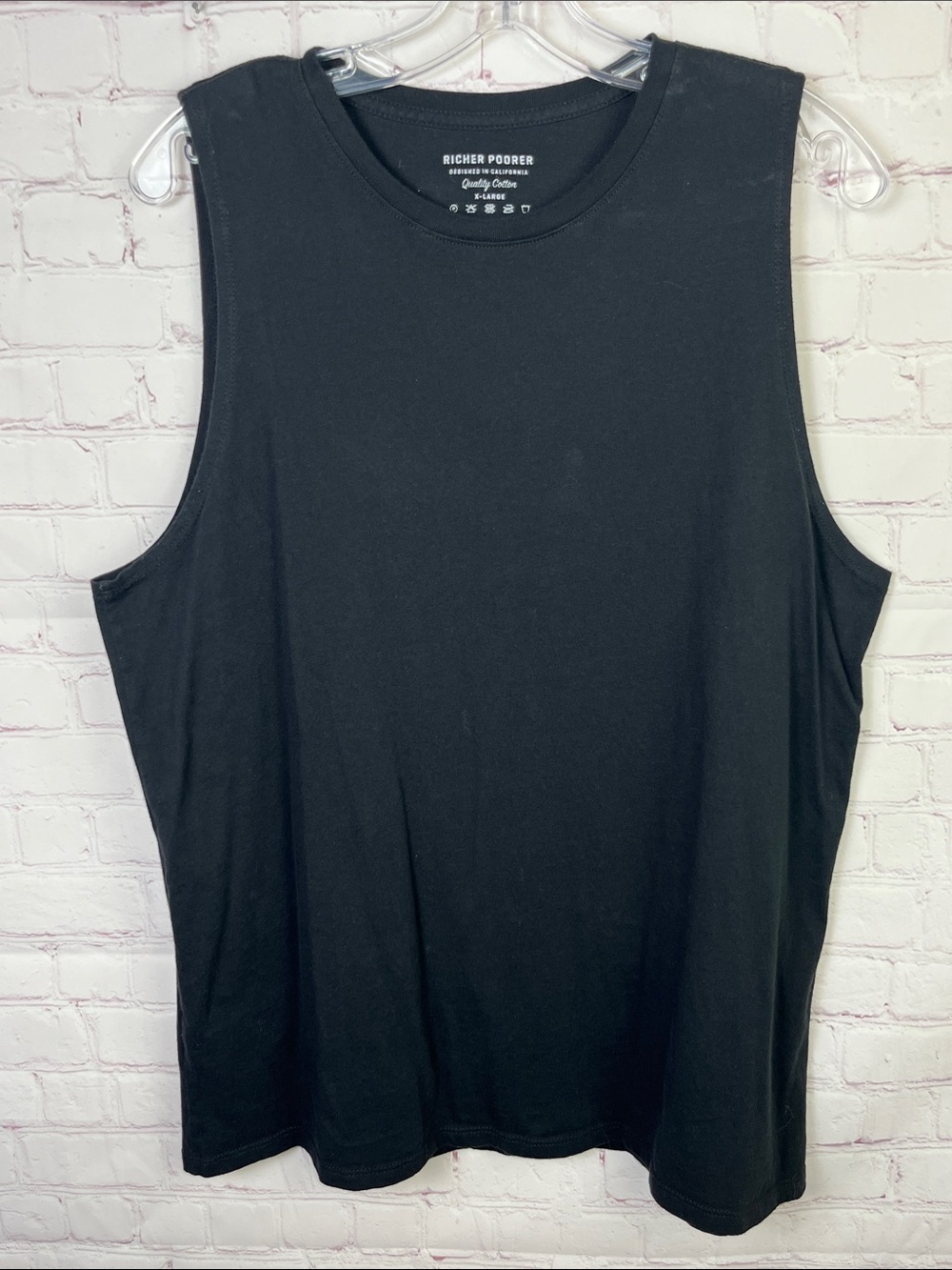 Richer Poorer Crewneck Sleeveless Black Top